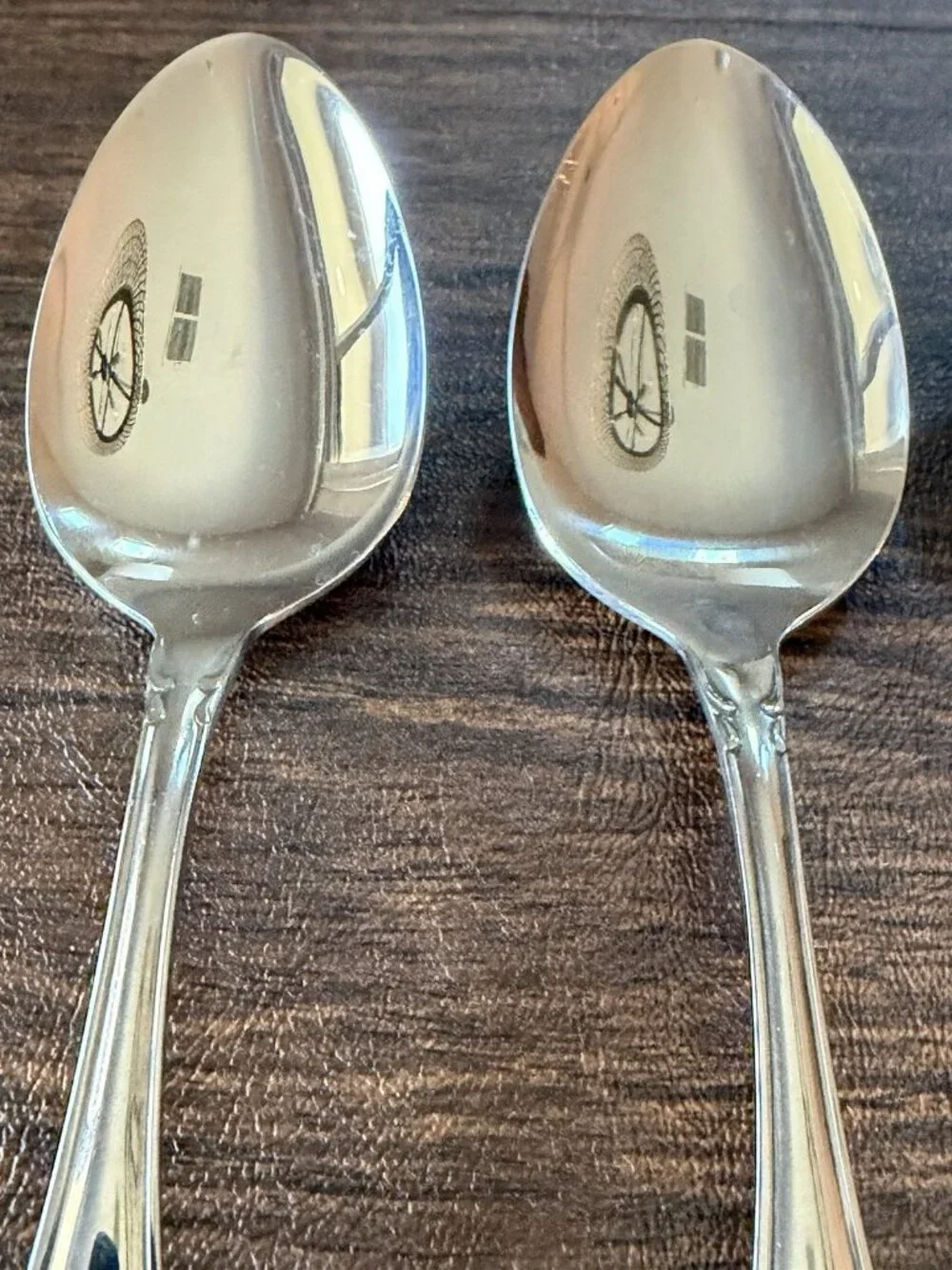 Set of 4 Oneida Community Chatelaine Stainless Solid Serving Spoons Flatware